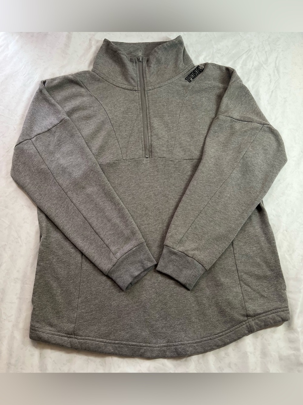 Victoria's Secret PINK Gray Pull Over Sweater, Size S/P